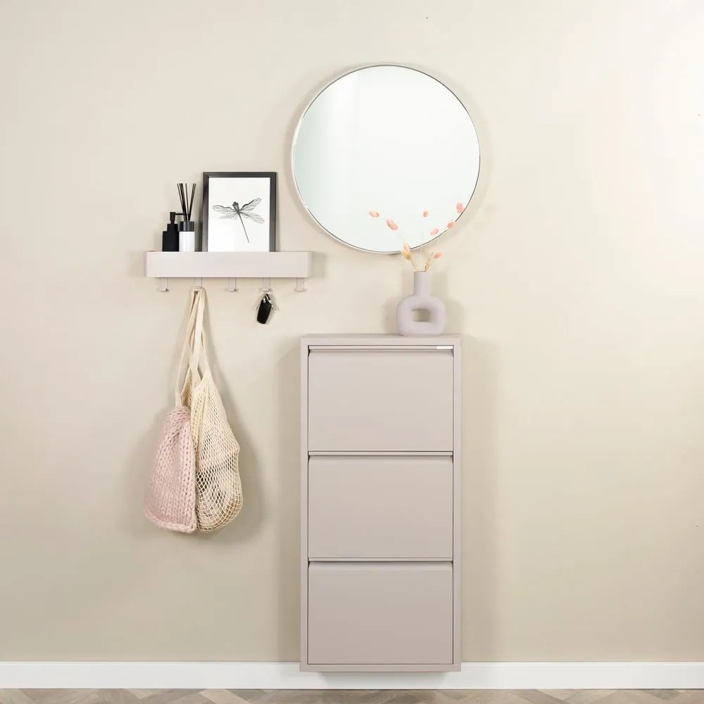 Кафяво-сива метална накланяща се стойка за обувки 50x103x15 cm Billy – Spinder Design