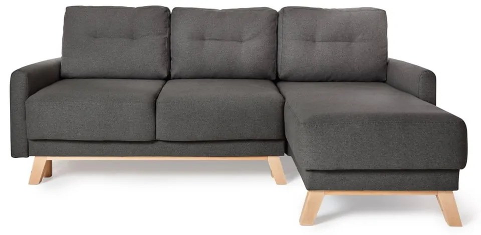 Тъмно сив променлив диван ъглов диван Pop - Bonami Selection