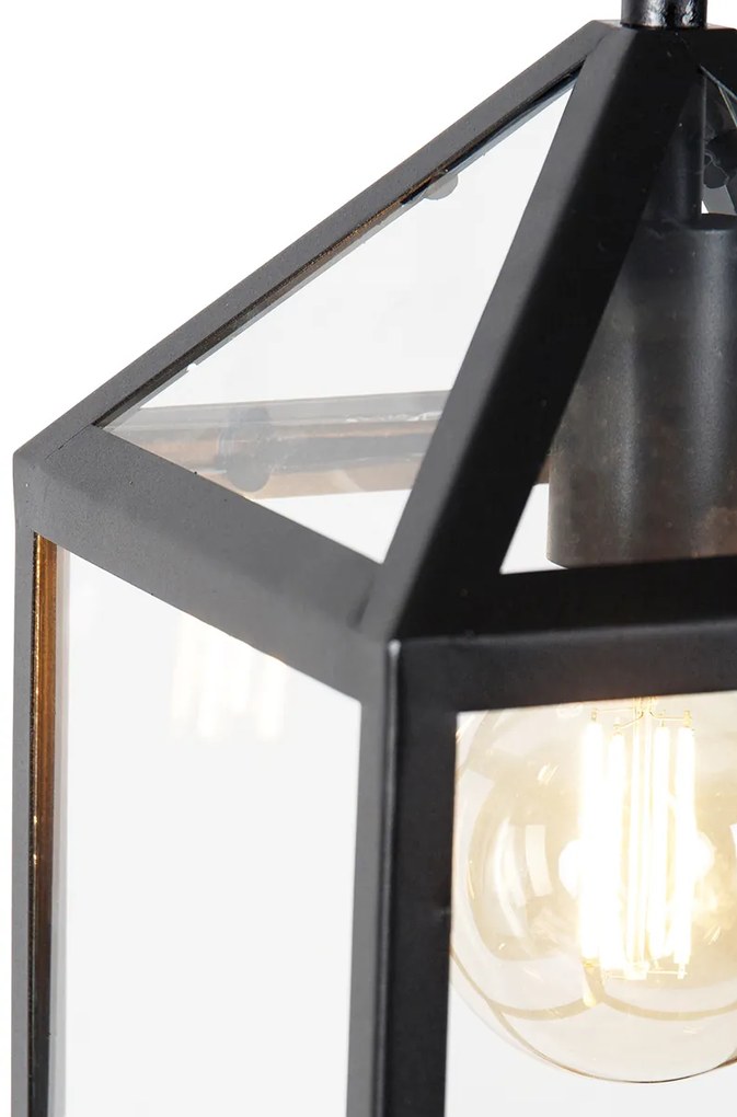 Интелигентна външна висяща лампа черна IP23 с Wi-Fi G95 - Amsterdam