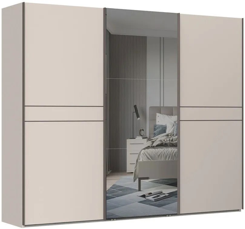 Ντουλάπα Phantom 280 συρόμενη με καθρέπτη