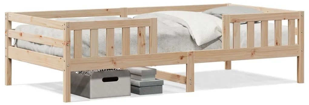 846982 vidaXL Рамка за легло без матрак, 75x190 см, масивна чамова дървесина