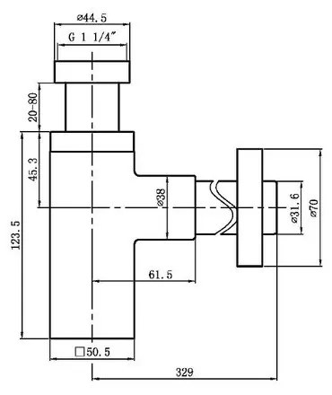 Сифон Aqualine – Sapho