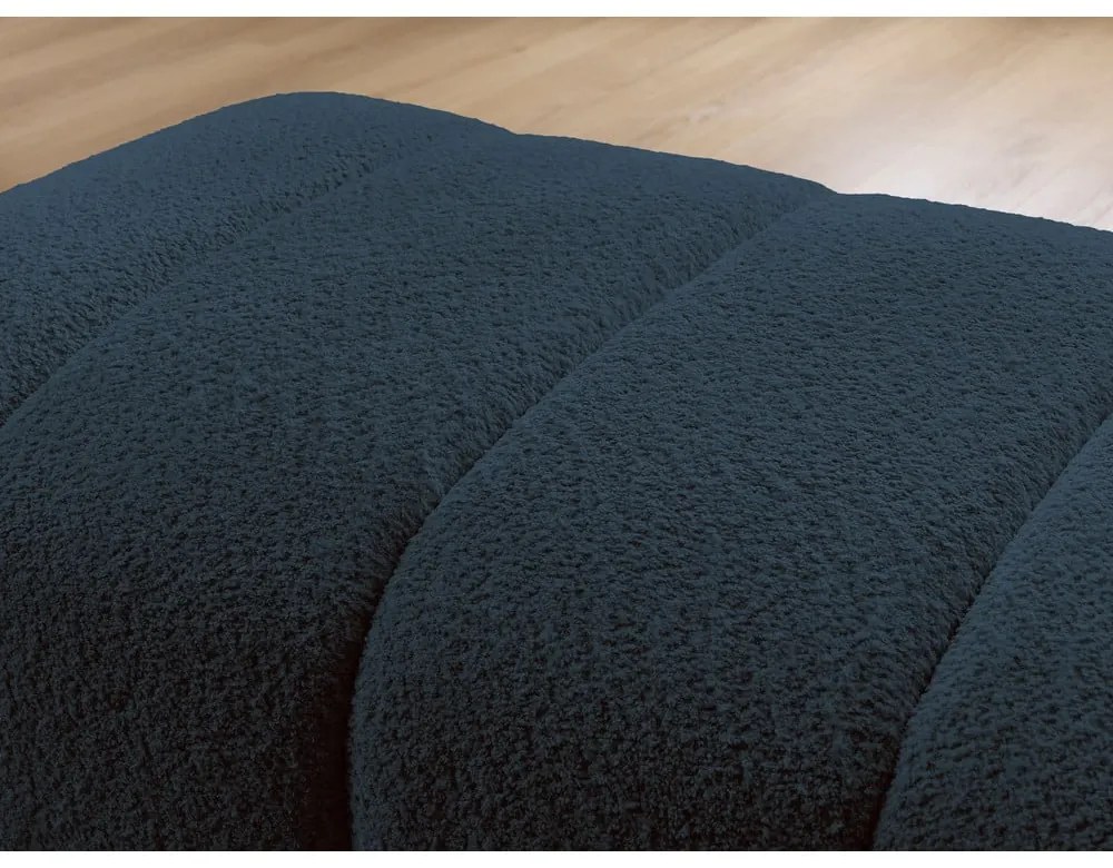 Тъмносиня табуретка от прежда с примки от букле Annecy – Bobochic Paris