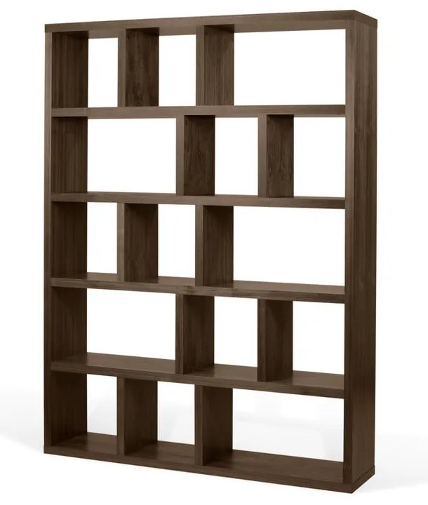 Кафява библиотека от декор от орех 150x198 cm Berlin – TemaHome