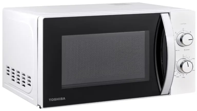 Микровълнова фурна Toshiba MW-MM20PWH, 800W, 20L, Oсветление, Размразяване, Таймер, Бял