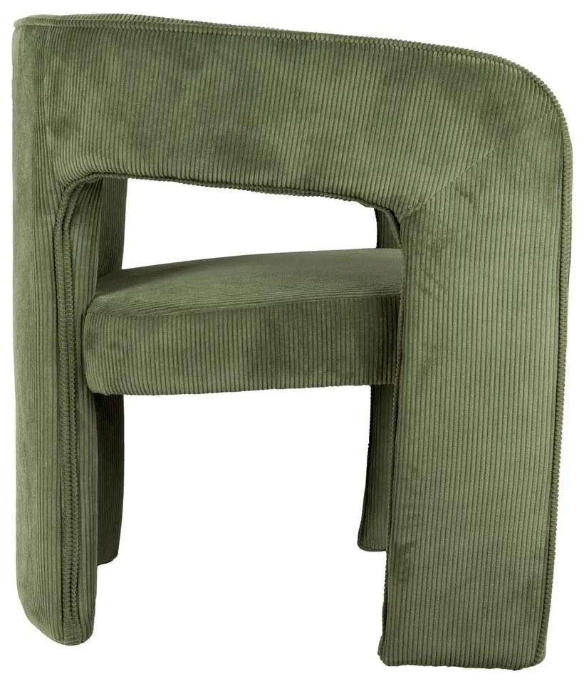 Зелено кресло от рипсено кадифе Vigor – Leitmotiv