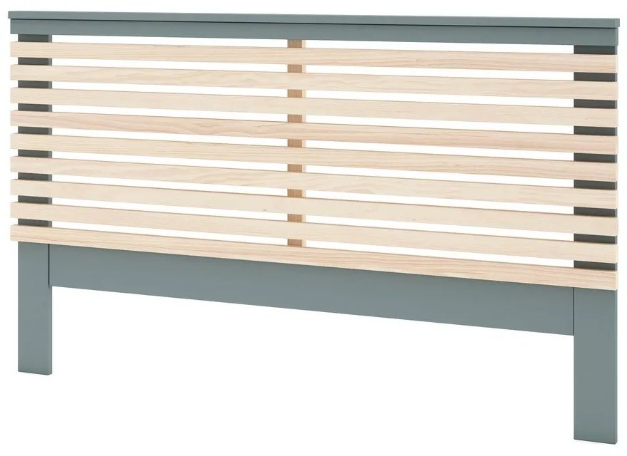 Табла за легло от декор от бор в естествен цвят/сиво-зелена 163x100 cm Estefania – Marckeric