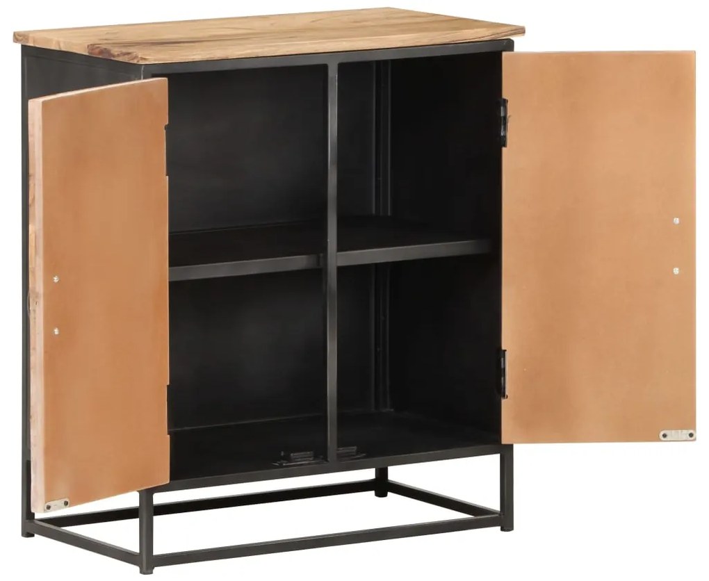 323528 vidaXL Шкаф, 60x35x70 см, акациево дърво масив