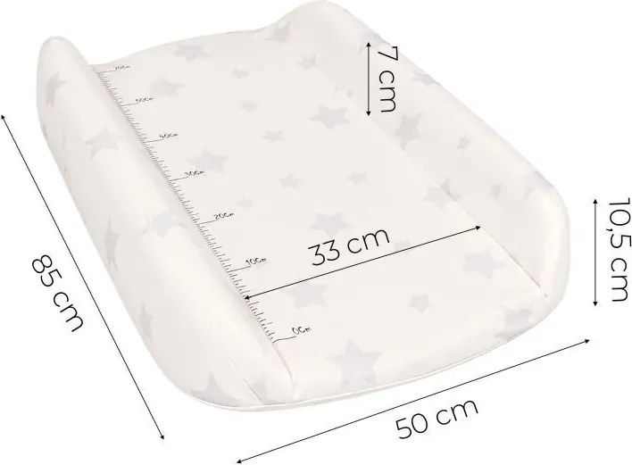 Подложка за повиване със звездички 85 x 50 см