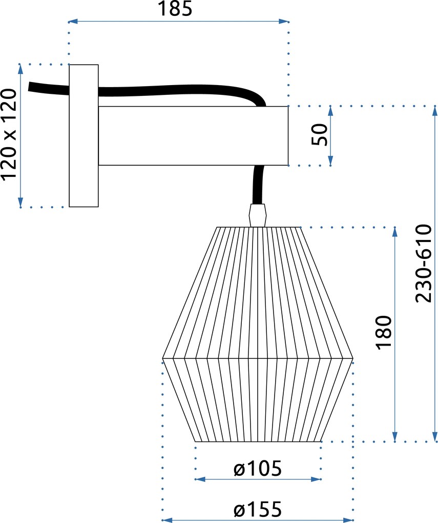 Лампа APP1149-1W Wood