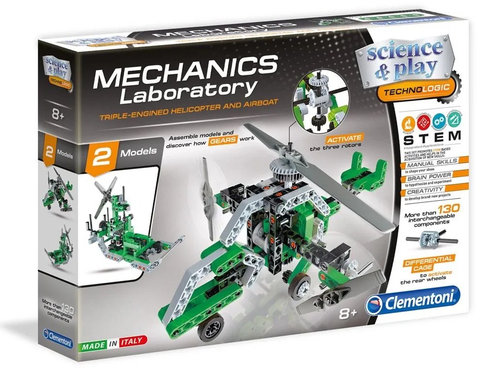 Clementoni - Mechanics Laboratory Конструктор Хеликоптер 130ч. 75016