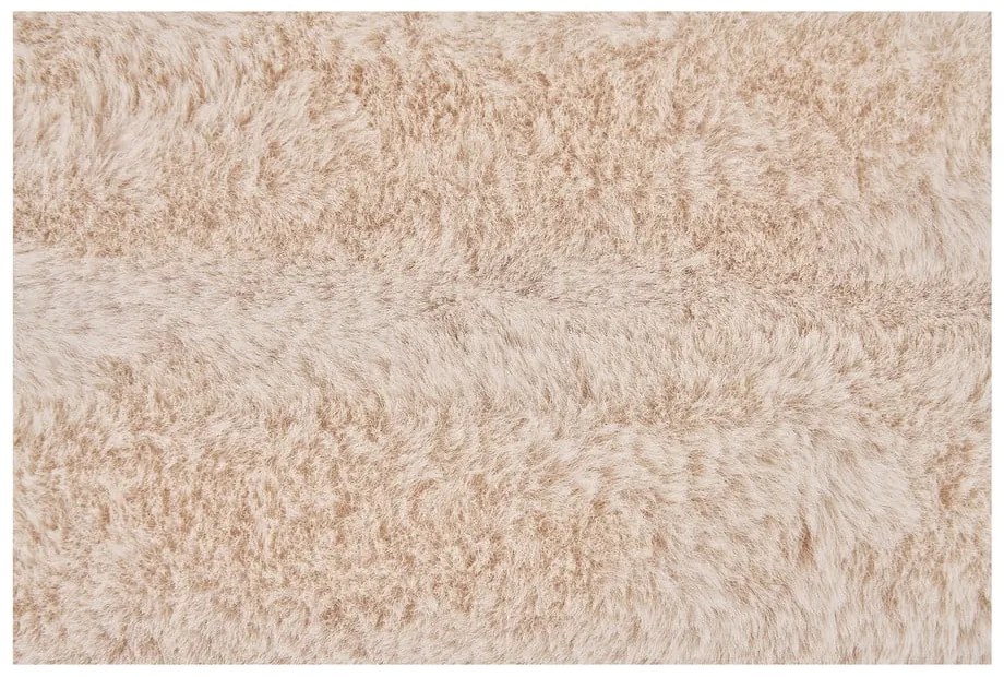 Кремаво одеяло от изкуствена кожа 130x180 cm Galena – House Nordic