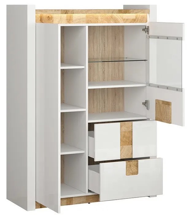 Витринен шкаф ALAMEDA REG1W1D2S