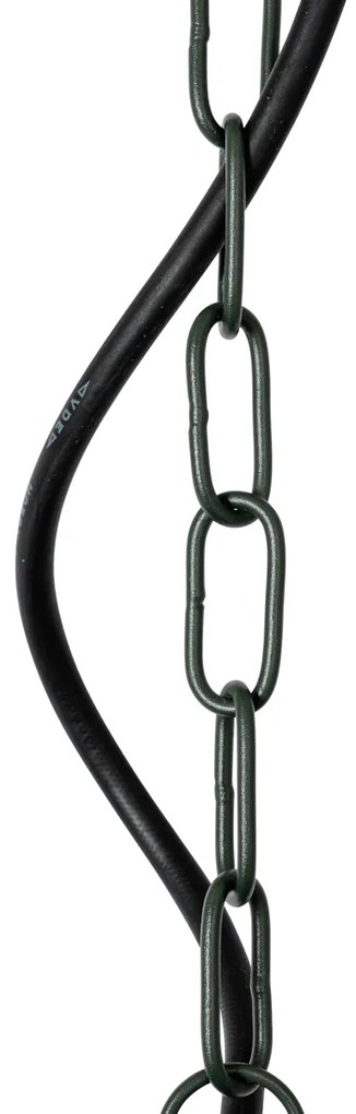 Модерна външна висяща лампа тъмно зелена IP44 - Kansas