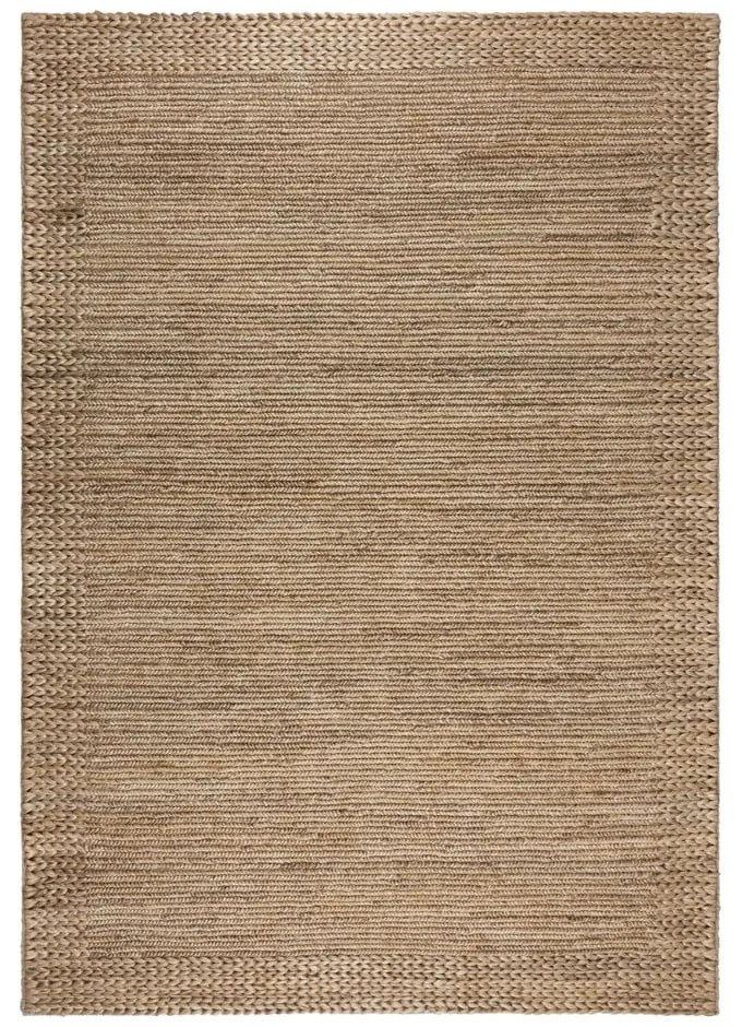 Ръчно изработен килим от кенаф в естествен цвят 120x170 cm Drew Border – Flair Rugs
