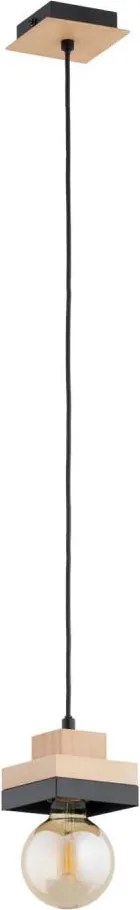 Пендел на кабел MIKO 1xE27/15W/230V черен/бежов