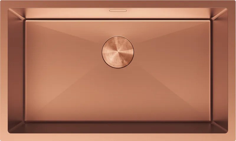 Mexen Trixo стоманена кухненска мивка с 1 корито 750 x 440 mm, мед - 6415751000-65