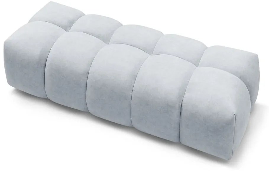 Светлосива табуретка за крака Mont-Blanc - Bobochic Paris