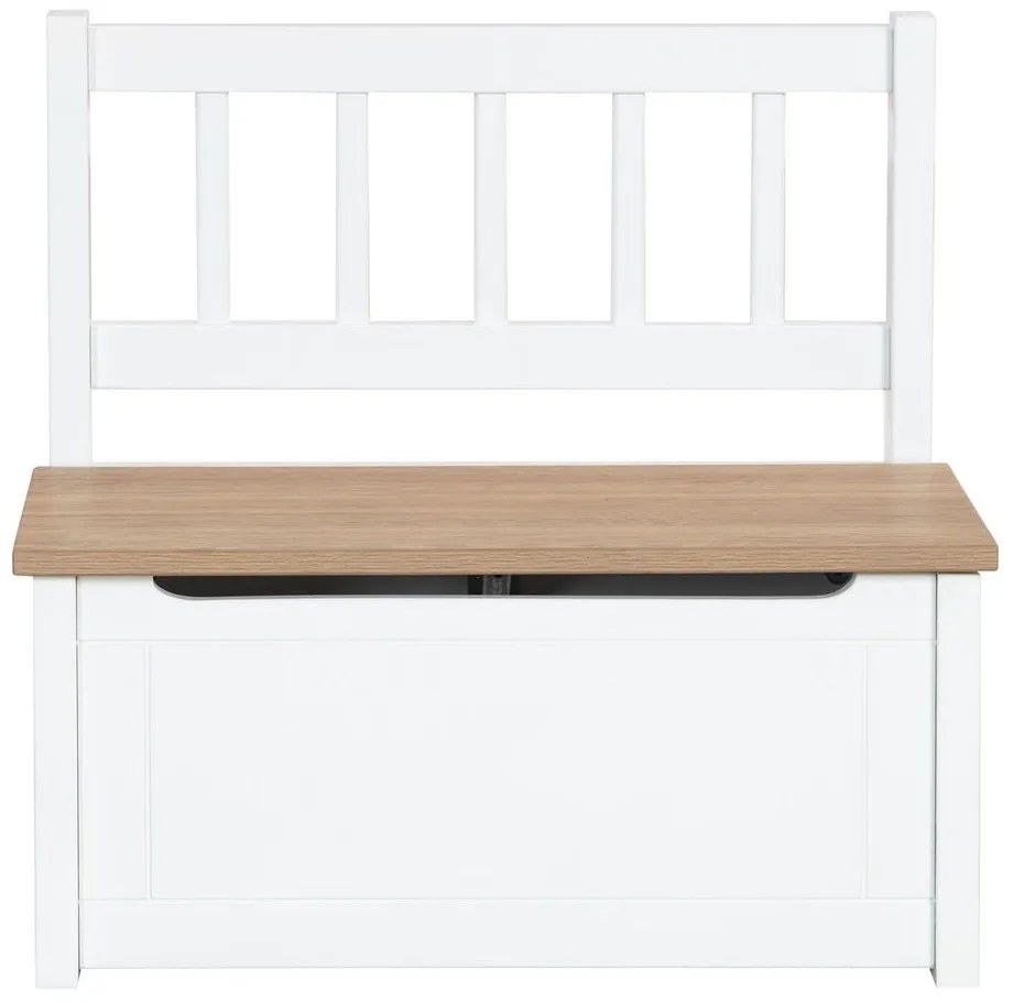 Бяла детска пейка Woody – Roba