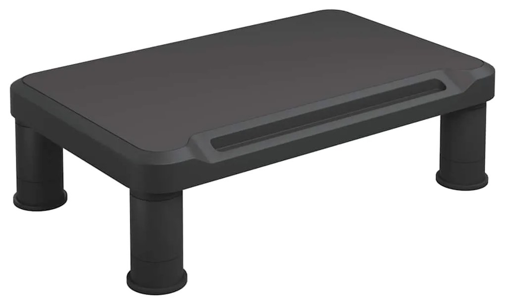 51724 vidaXL Поставка за монитор, черна, 38x24x10,5 см