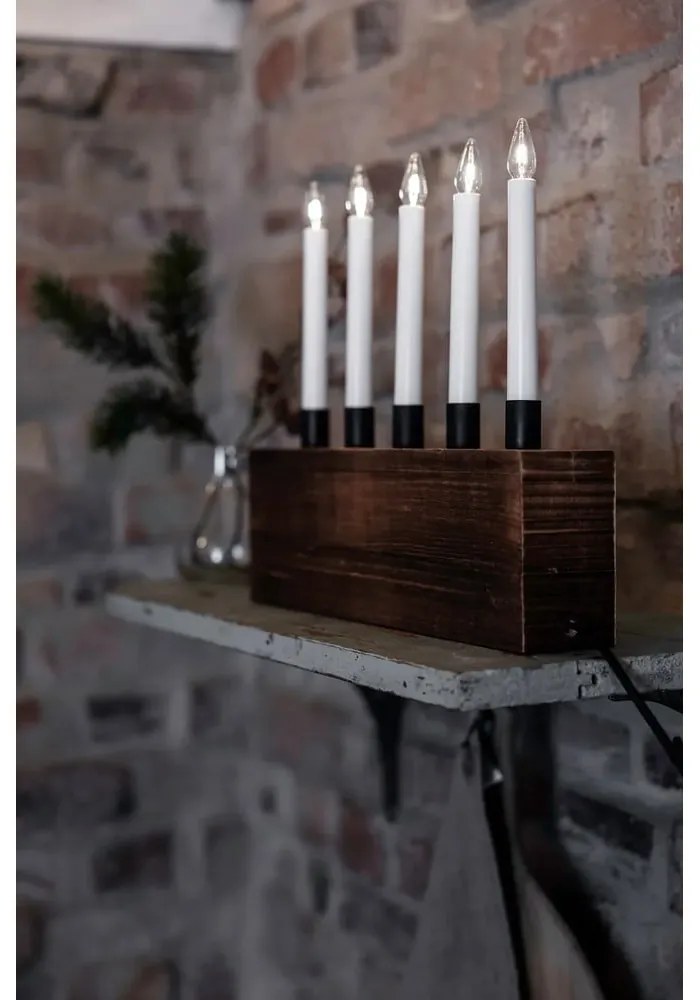 Кафява коледна светлинна украса Albero – Markslöjd