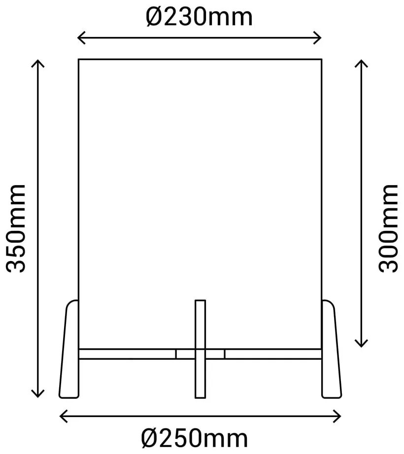 Ратанова настолна лампа, височина 35 cm Wala - SULION