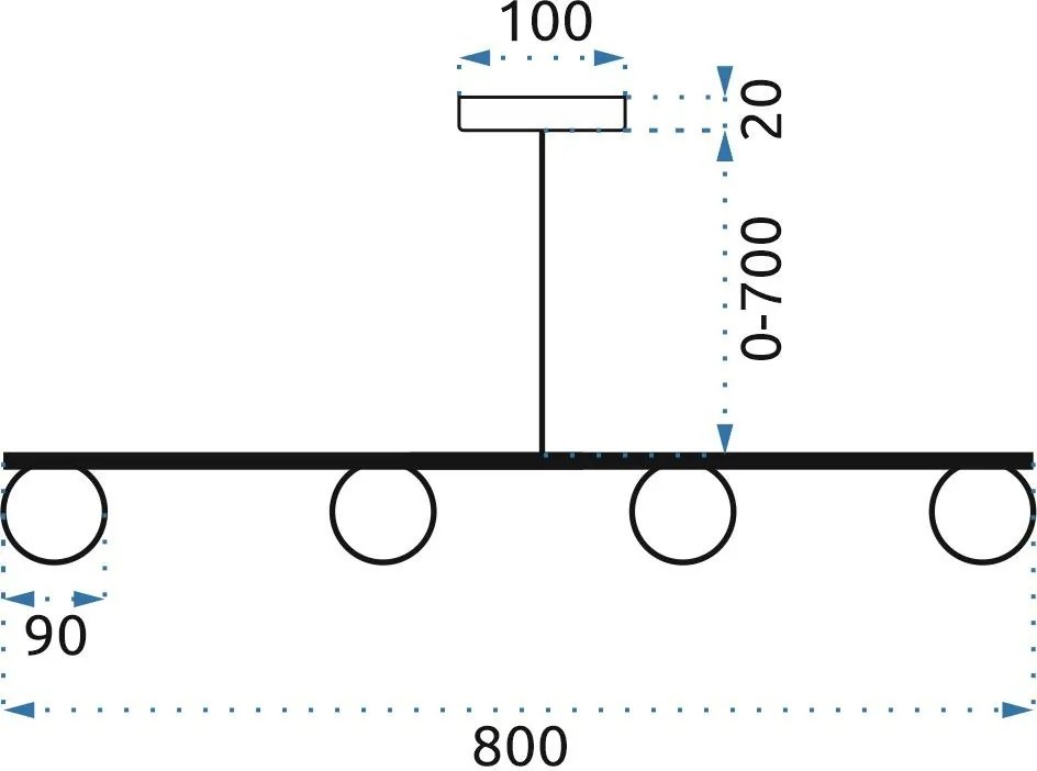 Лампа APP675-4CP