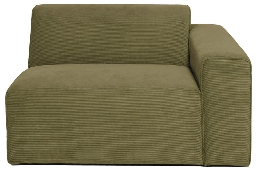 Модул за диван от зелен велур (десен ъгъл) Sting - Scandic