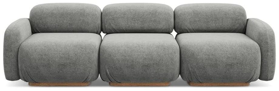 Сив модулен диван от букле 270 cm Ailani – Makamii