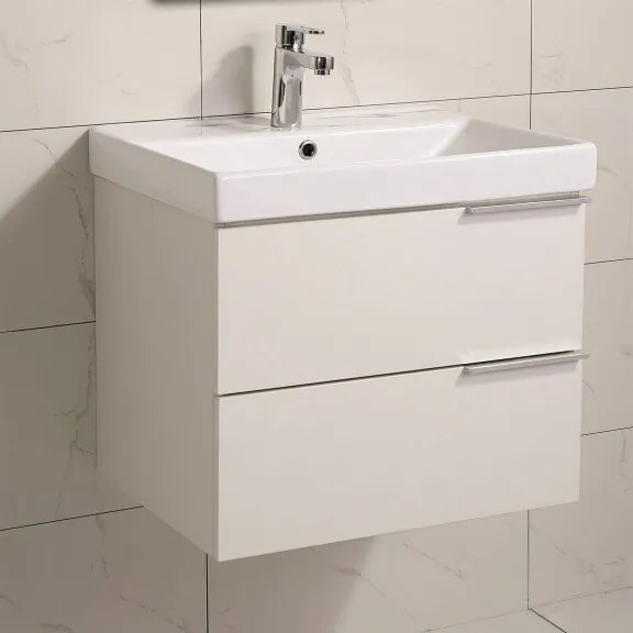 Конзолен PVC шкаф ICP 5935W с умивалник, 60x46x55см