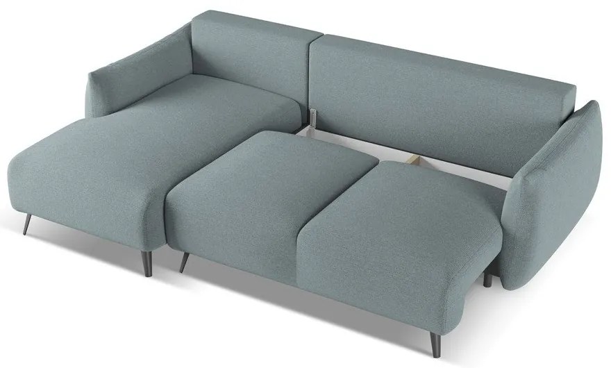 Светлосин ъглов диван (ляв ъгъл) Malie – Makamii