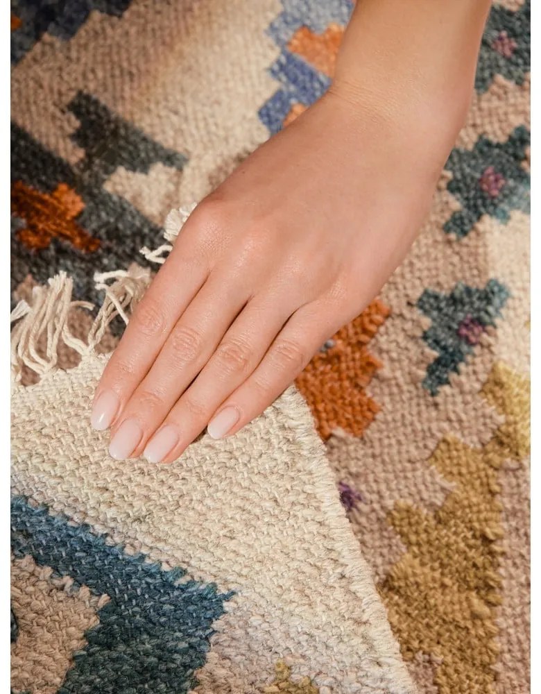 Двустранна/ръчно изработена вълнена пътека 60x190 cm Kamal Oasis – Nouristan