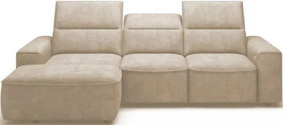 Ъглов диван Cenedra mini-бежов-ляв