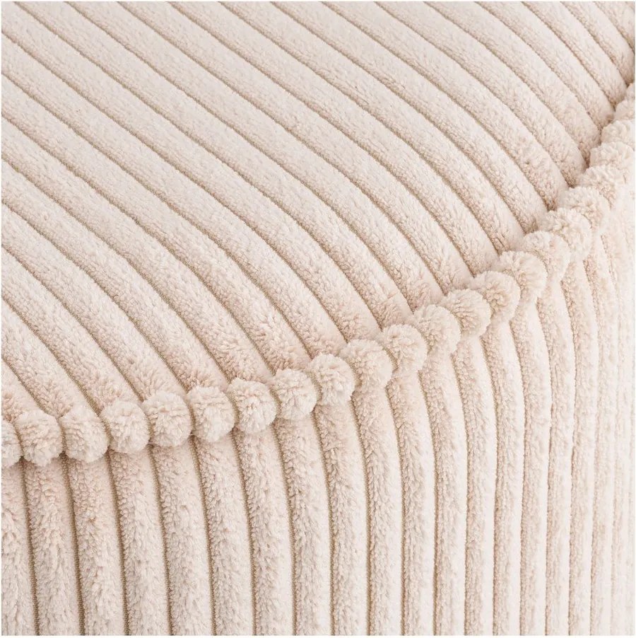 Бежова табуретка от рипсено кадифе Taupo – House Nordic