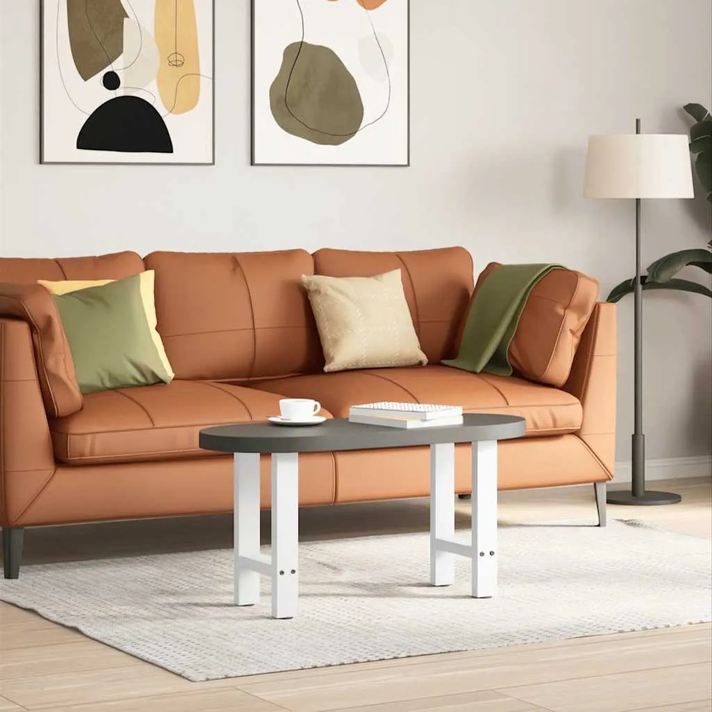 4013273 vidaXL Крака за масичка за кафе, бели, 2 бр., 28 x (42-43) см, стомана