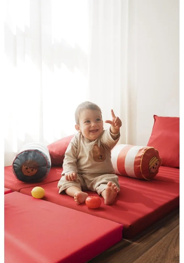 Кадифена детска възглавница Stripes – Playmobil