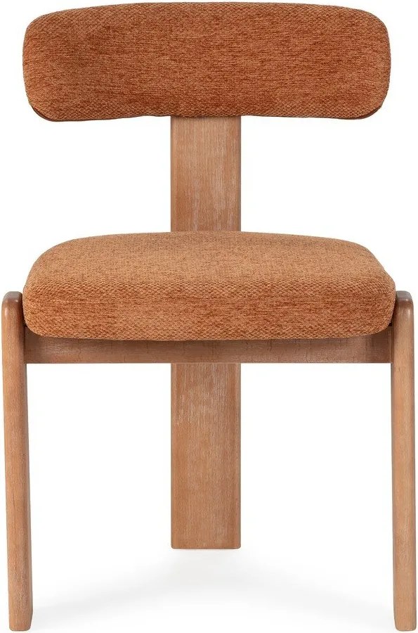 Тапицирани трапезни столове в комплект 2 бр. в тухлен цвят Nadia – MOME