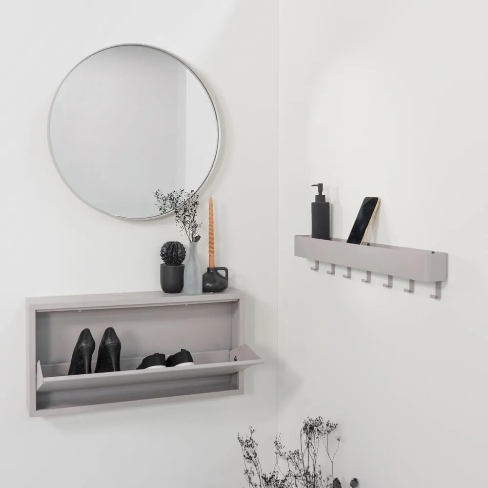 Кафяво-сива метална накланяща се стойка за обувки 75x37,5x12,5 cm Billy – Spinder Design