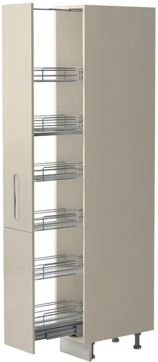 Висок подов шкаф Raval K21-30-1KZ-White - White glossy
