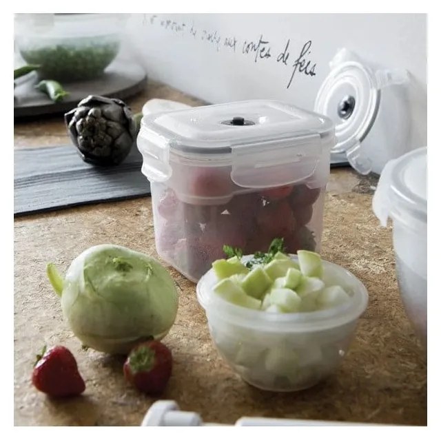 Комплект от 4 кутии за съхранение на храна и вакуумна помпа Flavia - Compactor