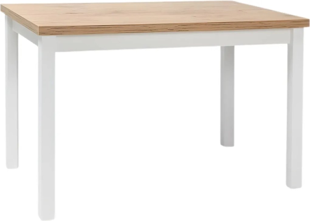 Маса Adam 120-Natural Бял