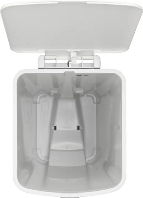 Кош за боклук с педал Brabantia StepUp 1005556, 40 л, Екологични материали, Голям отвор, Светлосив