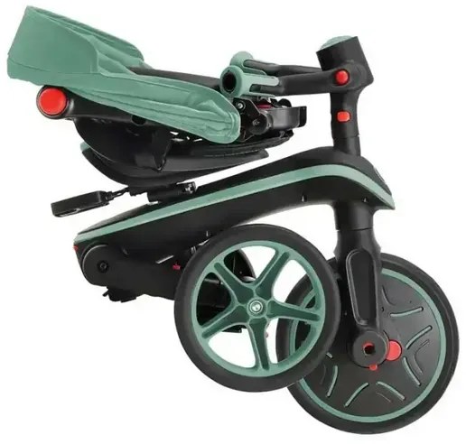 Детска триколка 4 в 1 GLOBBER EXPLORER TRIKE FOLDABLE, сгъваема, цвят маслина