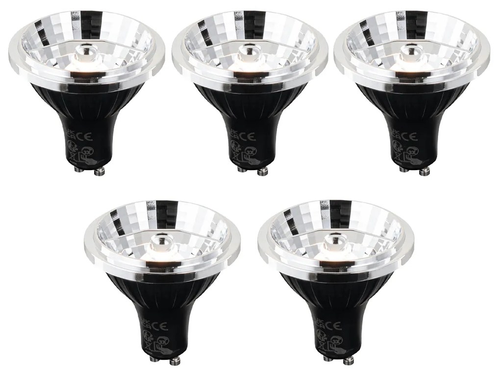 Комплект от 5 GU10 3-степенни димируеми Kelvin LED крушки 70mm 6W 500 lm 2200 - 3600K