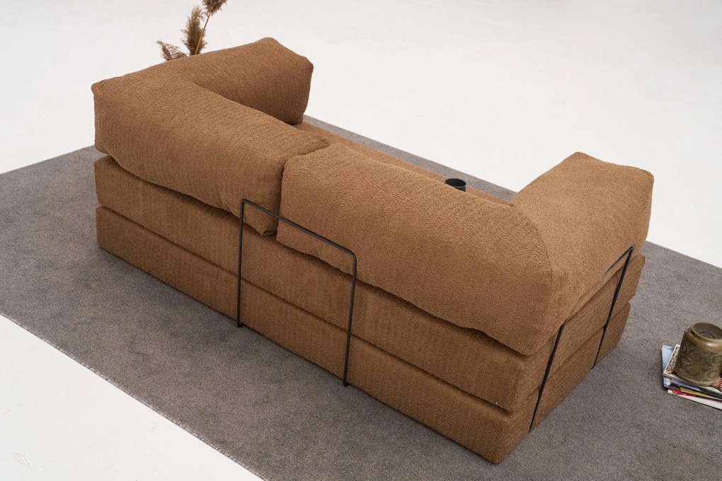 Троен диван Comfort, цвят Кафяв