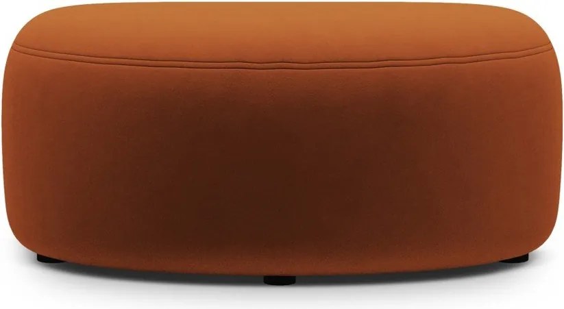 Теракотена кадифена табуретка Kate – Micadoni