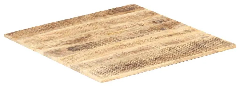 286016 vidaXL Плот за маса, мангово дърво масив, 15-16 мм, 70x70 cм