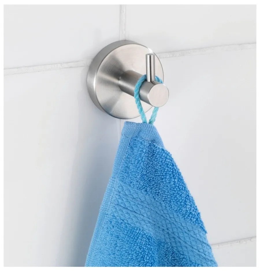 Матово сребро стенна кука от неръждаема стомана Bosio – Wenko