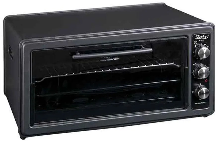 Готварска печка ZEPHYR ZP 1441 T40, 1400W, 40 литра, Терморегулатор, Таймер, Тава 34 см - Бял