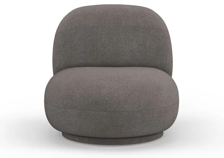 Сиво кресло от плат букле Chuck – Micadoni Home